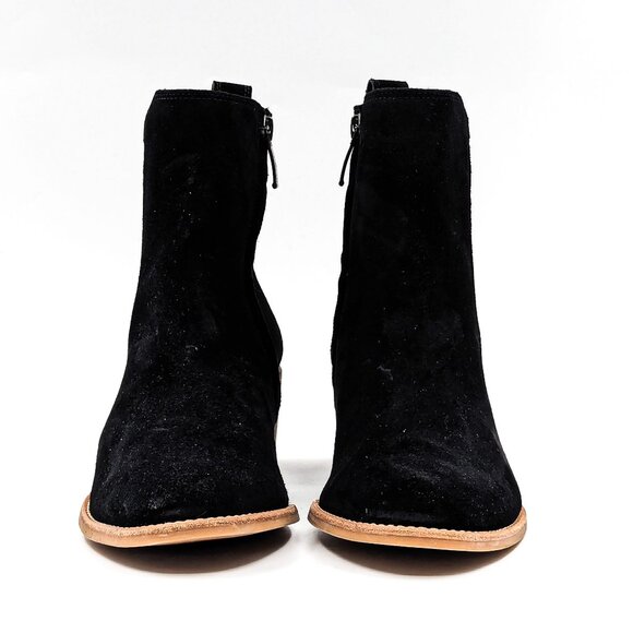 Paul Green Women Sante Zip Western Chelsea Black Suede Ankle Boots size 8US AUS5 - Picture 2 of 11